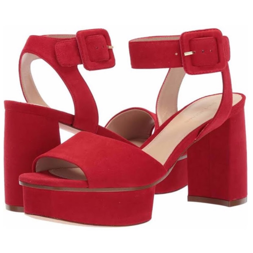 Stuart Weitzman Newdeal Ankle Strap Platform Sz 9